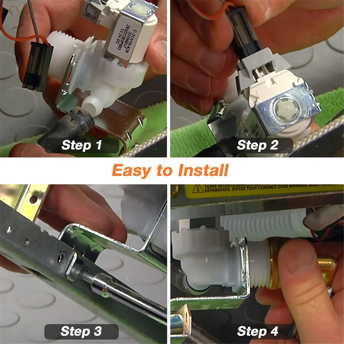 Nuevo WD15X24213 WD15X22999 WD15X26140 Compatible con válvula de entrada de agua para lavavajillas GE
