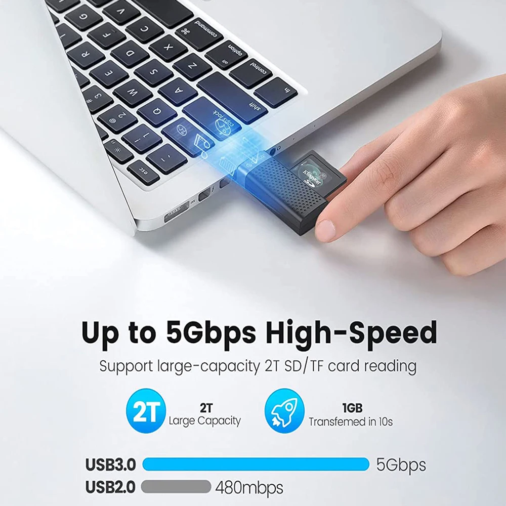 ORICO USB 3.0 2.0 카드 리더 플래시 스마트 메모리 카드 슬롯, TF SD 마이크로 SD 카드 어댑터, 노트북 액세서리, PC 맥북 리눅스용