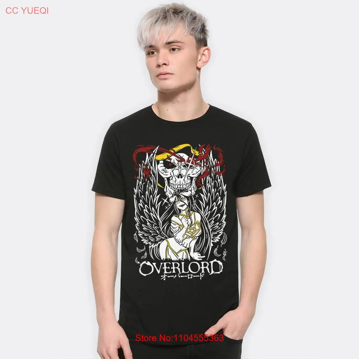 

Футболка Overlord Albedo мужские и женские, размеры VRL 852379 длинные или короткие рукава