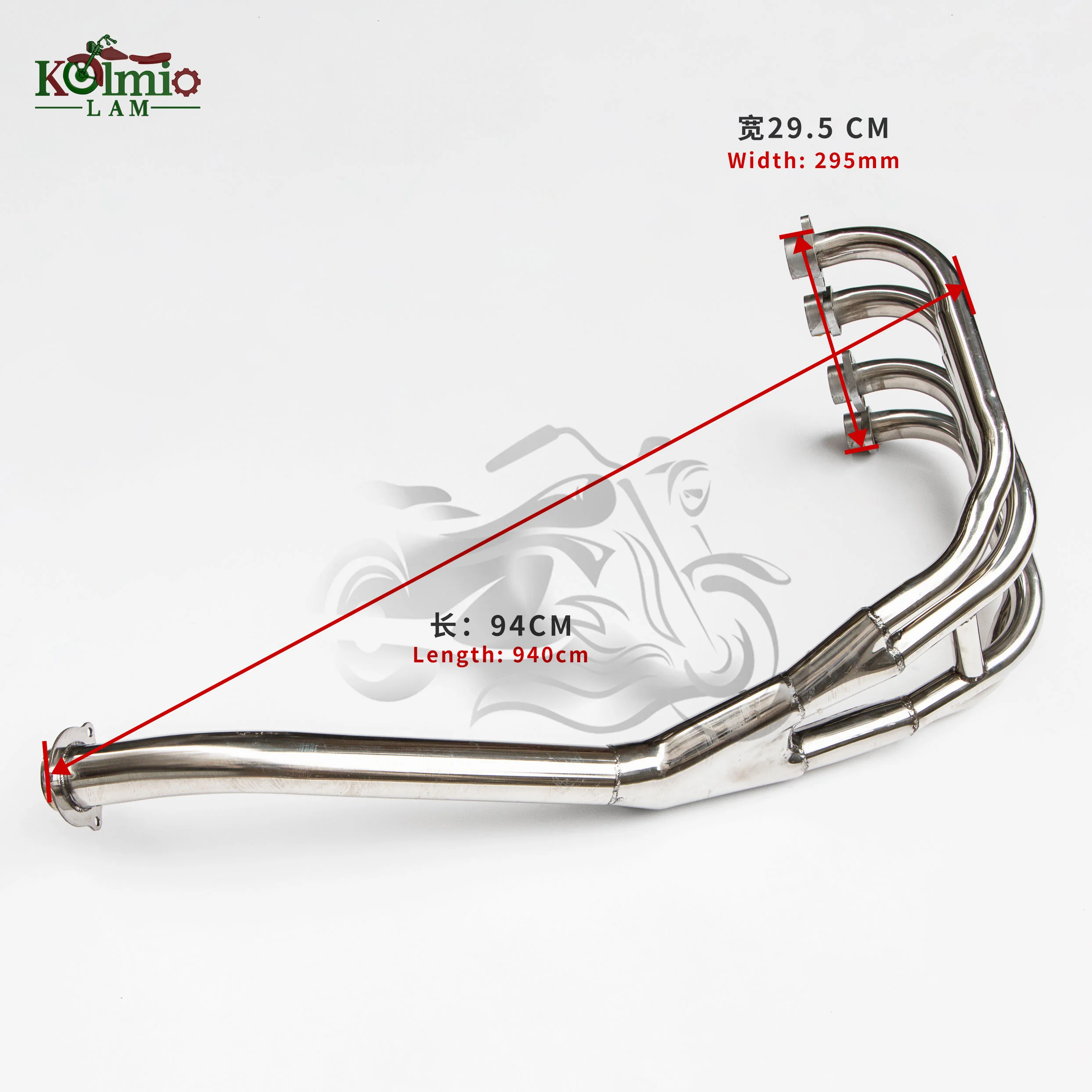 Fit For 1993 - 2002 Yamaha XJR 400 XJR400 Motorcycle Exhaust Header System Muffler Middle Front Pipe Tube 1994 1995 1996 1997 98