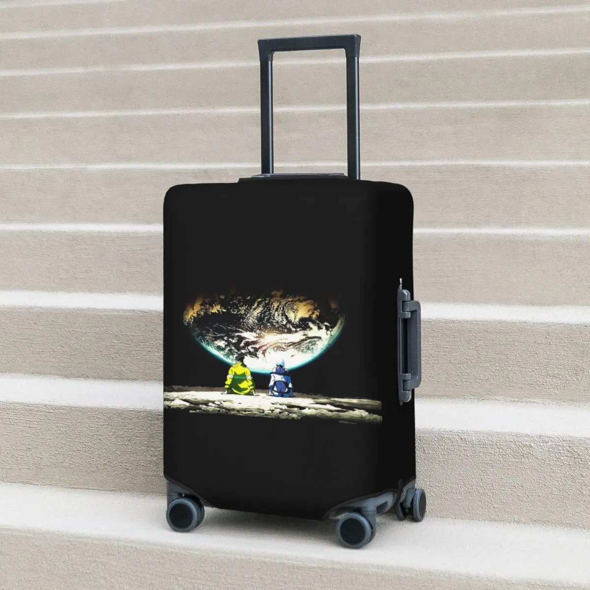 Cyberpunk Edgerunners David Martinez Suitcase Cover Protection Elastic Travel Luggage Protector Covers for 18-32 Inch