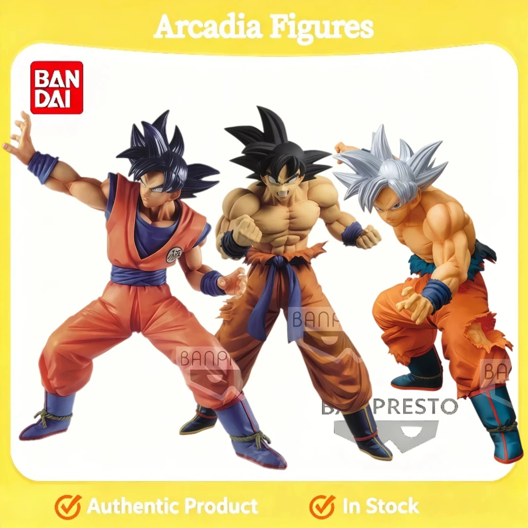 В наличии: BANDAI Dragon Ball MATCH MAKERS Rivals 3 - Коллекционная фигурка Сон Гоку с черными волосами, аниме-персонаж, игрушка-модель