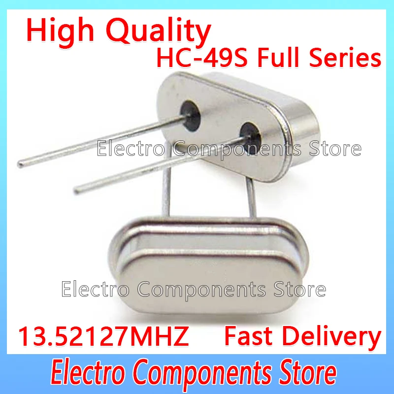 10Pcs/Lot 13.52127M Quartz Resonator Passive Crystal Oscillator HC-49S 13.52127 MHz 49S 13.52127MHz 2P HC 49S DIP