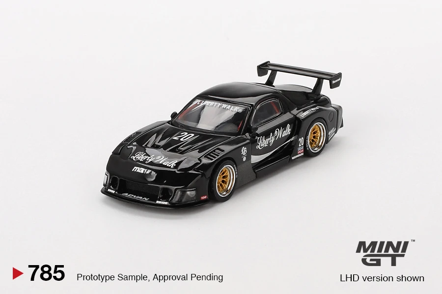 

**Предварительный заказ **MINIGT 1:64 RX-7 LB-Super Silhouette Liberty Walk Black Модель автомобиля