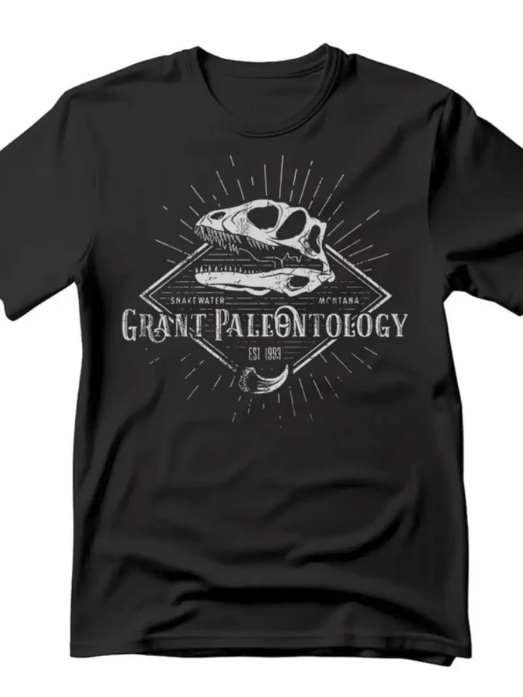 

Dinosaur Skull Graphic design -100% cotton casual summer O-neck short sleeve printed men's T-shirt.