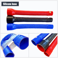Blue Car Radiator Tube Pipe For Air Intake Variable Diameter Reducer Silicone Flexible Hose High Pressure High Temperature