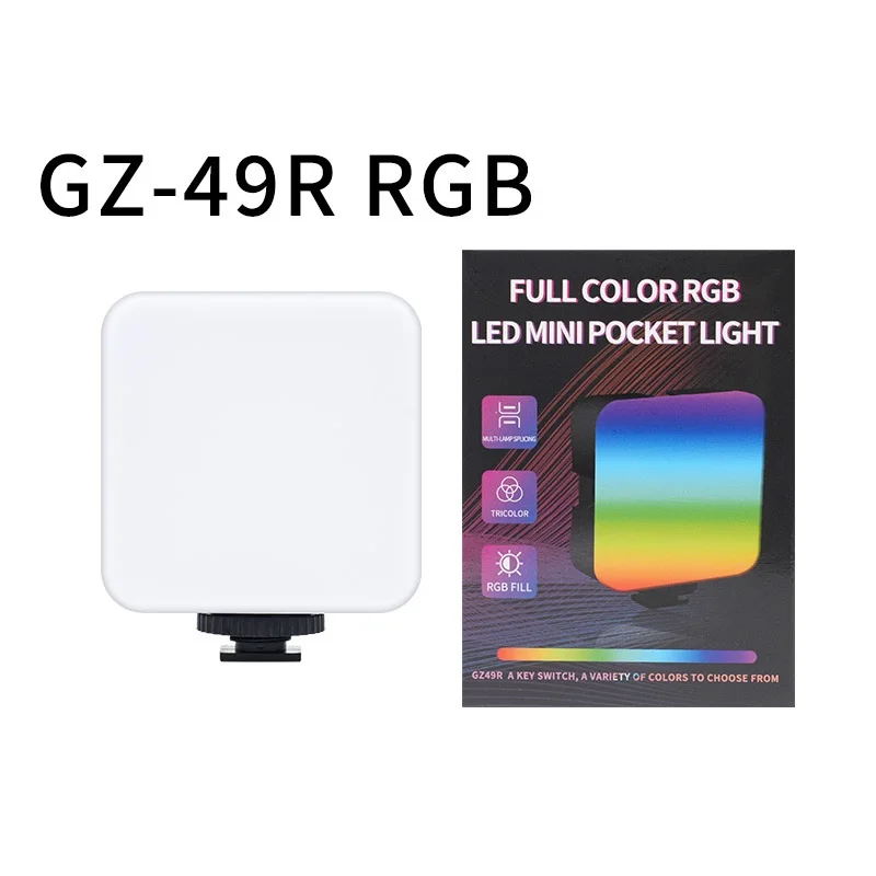 ไฟพกพา ANLAIKE ไฟความงาม RGB สำหรับการถ่ายทอดสด ไฟเติมโทรศัพท์มือถือ ไฟถ่ายภาพขนาดเล็กที่น่าทึ่ง ไฟแดงในเครือข่าย