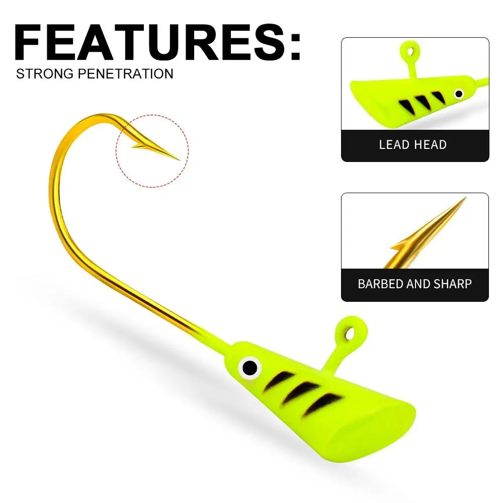 

10pcs 0.8g 2g 2.9g Balancer Jigging Eggs Shaped Lead Hard Hook Winter Ice Fishing Lure AD-Sharp