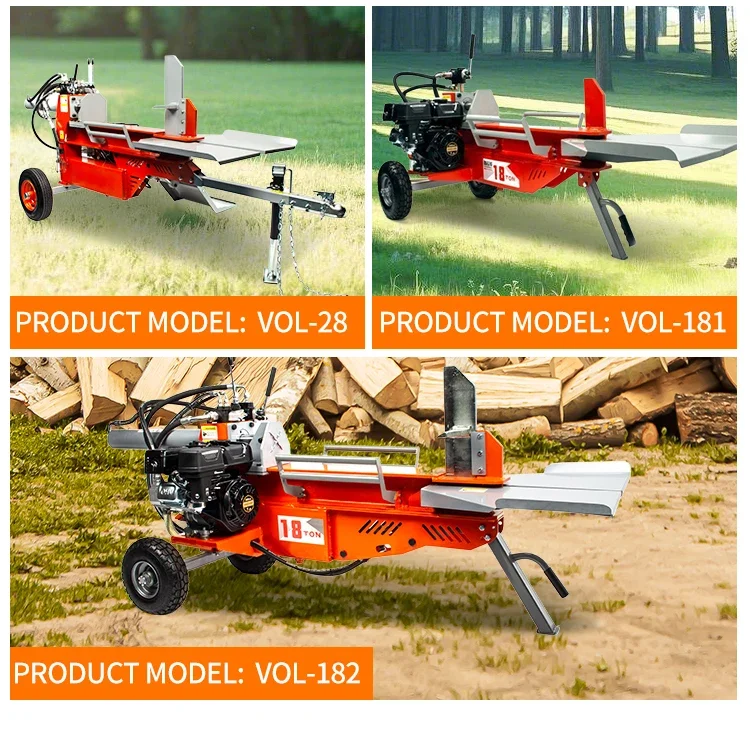 Customized Hydraulic Wood Splitter Heavy-duty Wood Processor, Easy-to-operate Power Log Splitter Forestry Machinery