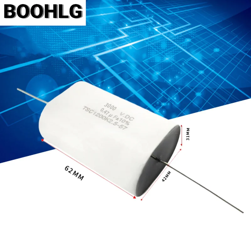 

Non inductive axial non inductive IGBT absorption capacitor 3000VDC 0.47UF 3000V 474 high stability explosion-proof