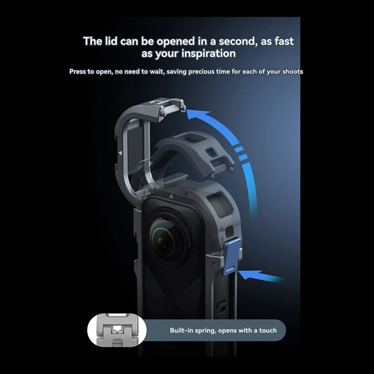 for X5 Camera Cage Aluminum Alloy Protective Vlog Frame Utility Cage for Enhanced Durability and Performance