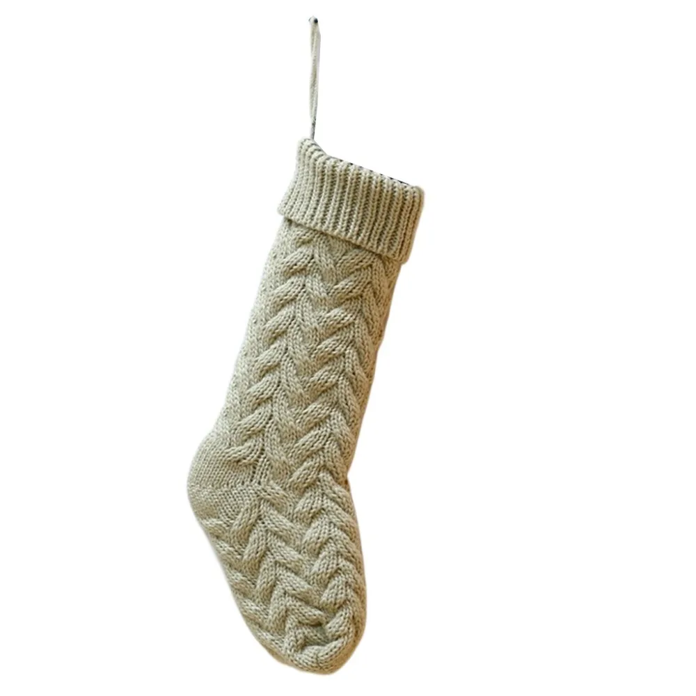 

46cm Large Candy Christmas Stocking Kawaii Cartoon Hanging Christmas Gift Bag Mini Handmade Christmas Hanging Stocking Desk