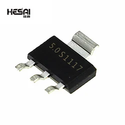 10Pcs Original AMS1117-5.0 AMS1117-5.0V , AMS1117 1117 5V 1A SOT223 Voltage Regulator