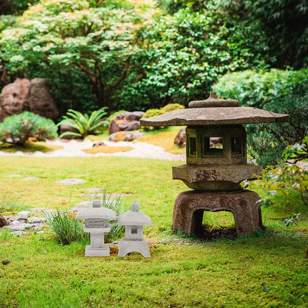 

Creative Mini Pagoda Statue Sandstone Zen Garden Decoration Lightweight Tower Fine Craft Micro Landscape Ornament Diy Bonsai