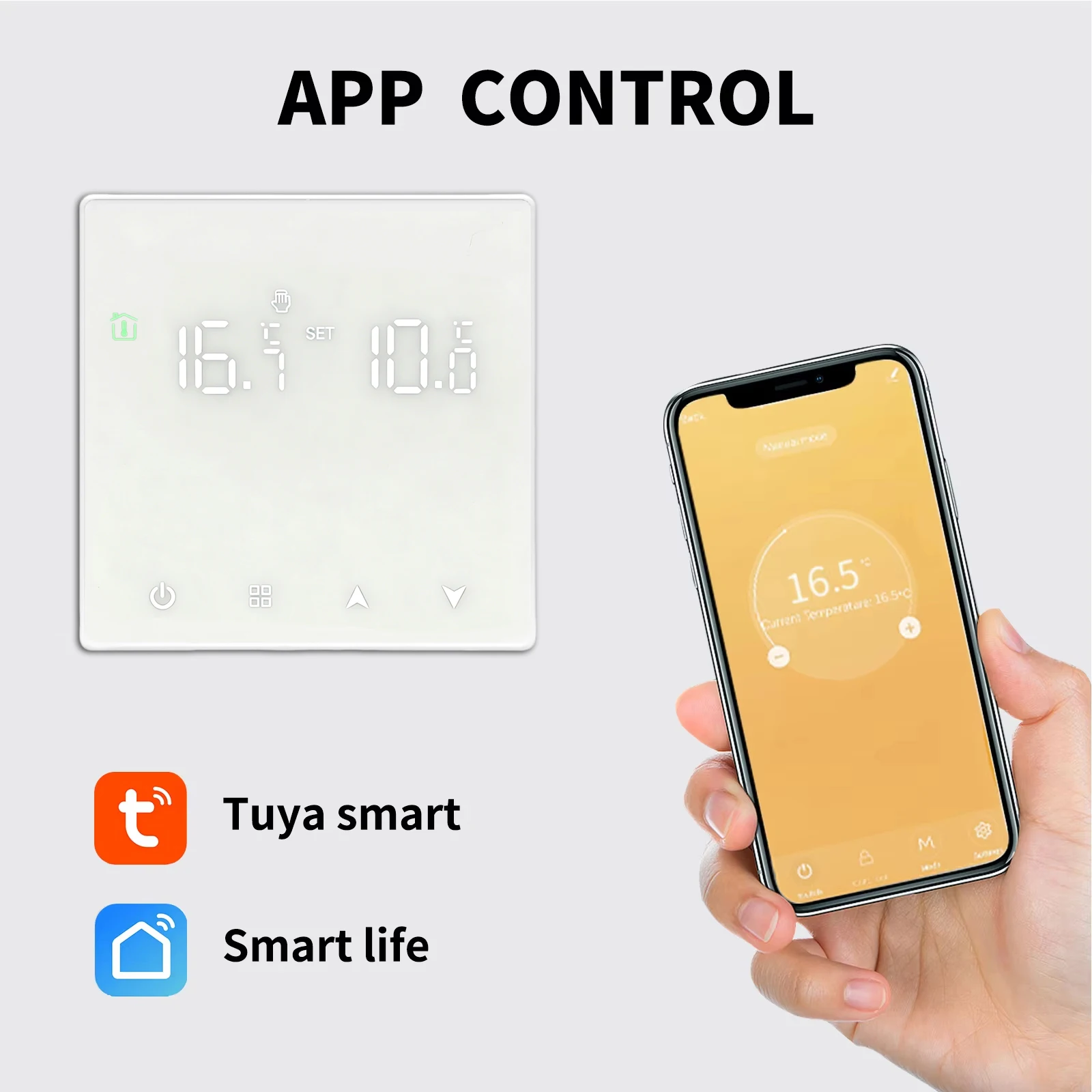 Tuya Smart Home Thermostat Water Electric Warm Floor Heating Gas Boiler WiFi Temperature Remote Controller with Google Alexa