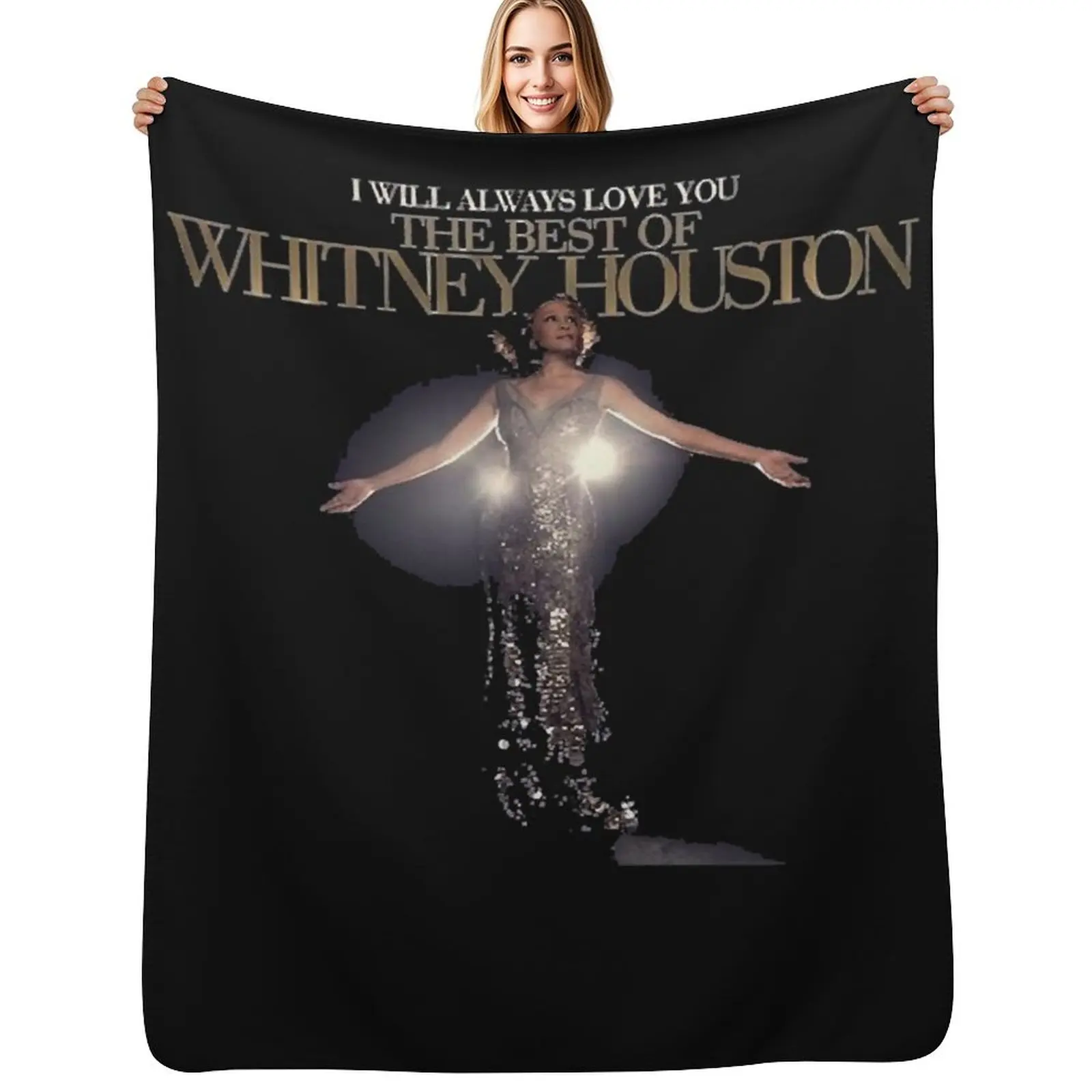 

whitney houston whitney Classic Essential T- Throw Blanket Stuffeds Sleeping Bag Comforter Decoratives Blankets