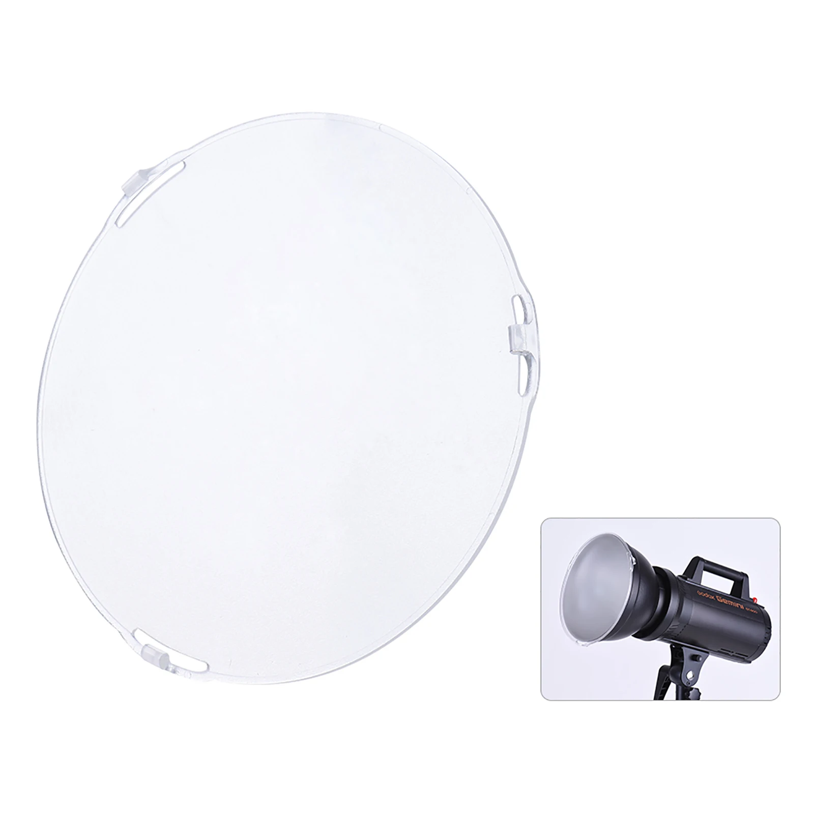 Andoer Photo Studio Portable 18.5cm Frosted-Surface Diffuser Plate for Bowens Mount 7