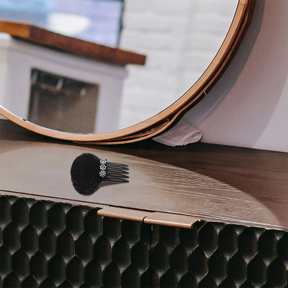 4 قطع مشبك شعر من حجر الراين بتصميم زهور غير مرئي مشط تكثيف آمن لحفلات الزفاف وعيد الأم رشيق عتيق