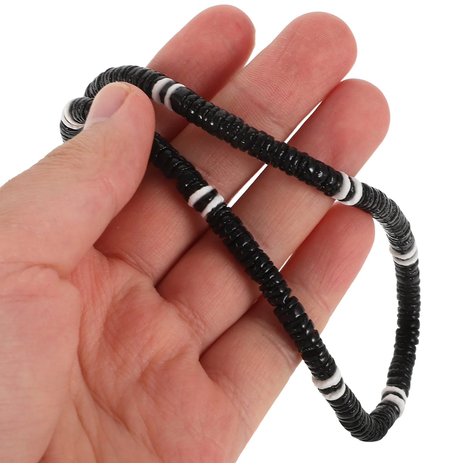 

4pcs Beaded Necklace For Women Polymer Clay Pendant Neck Decor Clavicle Chain Jewelry Gift Sweater Necklace Choker