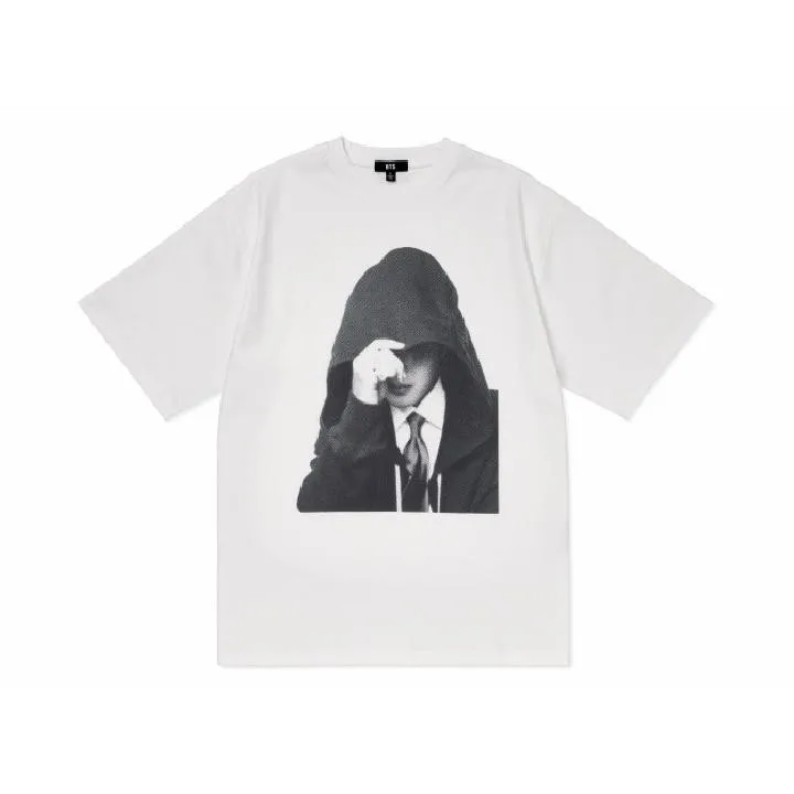 2026 Kpop Vintage Black White Figure Print T Shirt Unisex Oversized Tee Kpop Fan Support Casual Cotton Short Sleeve Street Tops