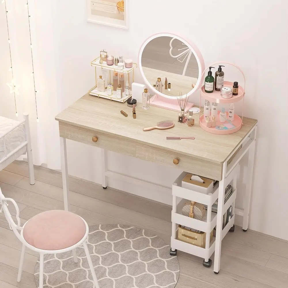 Computer Desk With Drawers, Home Office Desk For Writing, Studying, And Gaming - Sturdy And Spacious Workstation For Pc And