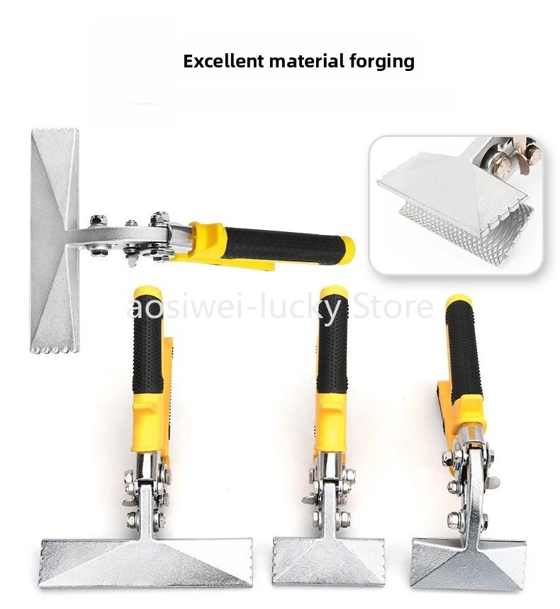 Sheet Metal Bending Pliers Hand Seamer Wide Jaw Straight 80mm/Elbow 80mm/Straight 150mm Tools for Welding Clamps