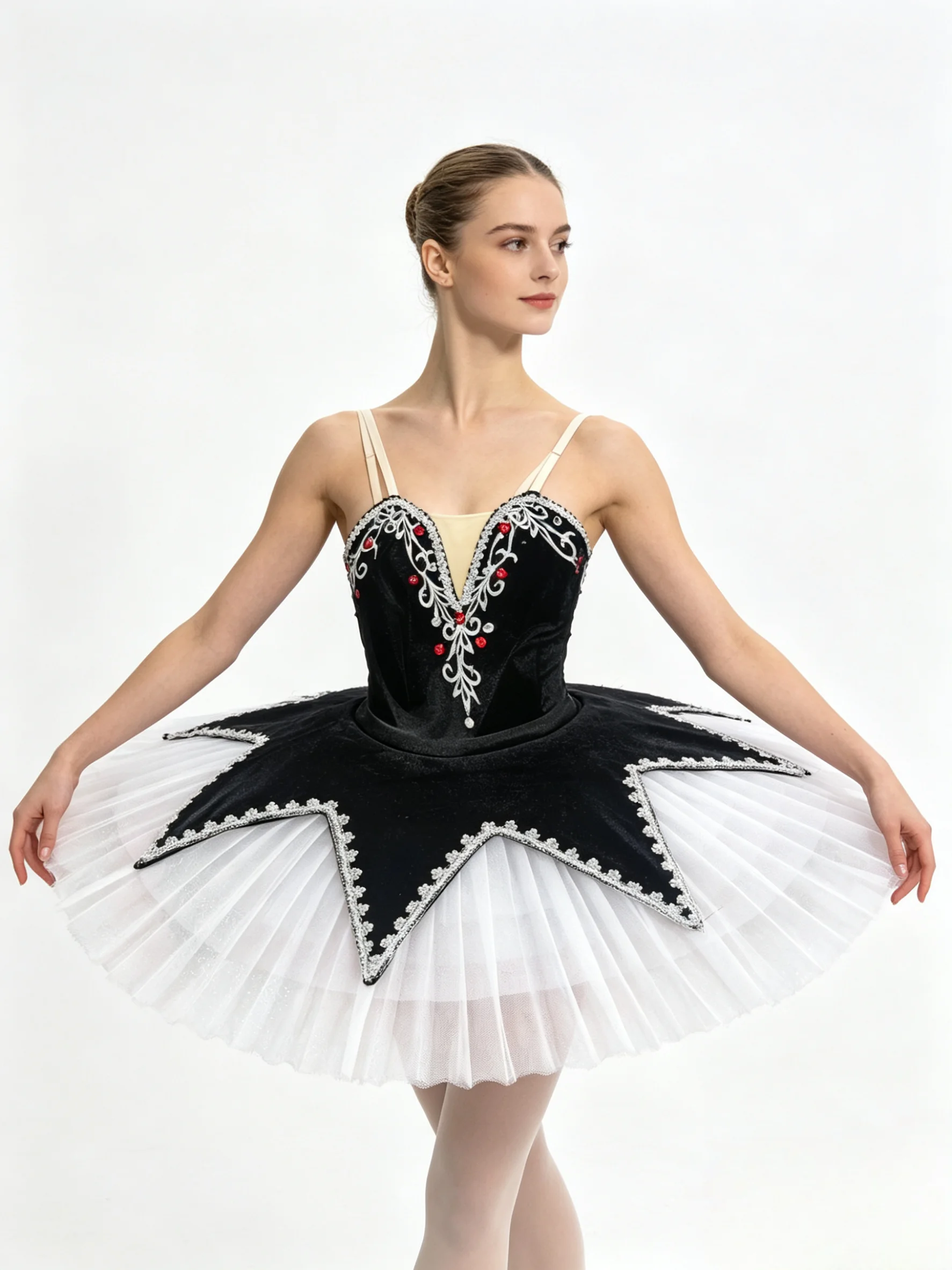 

Ballet Tutu Dress,Star Pattern Dance Costume Professional Ballerina Wear Stage Performance Tutu Classical Ballet Competition Out