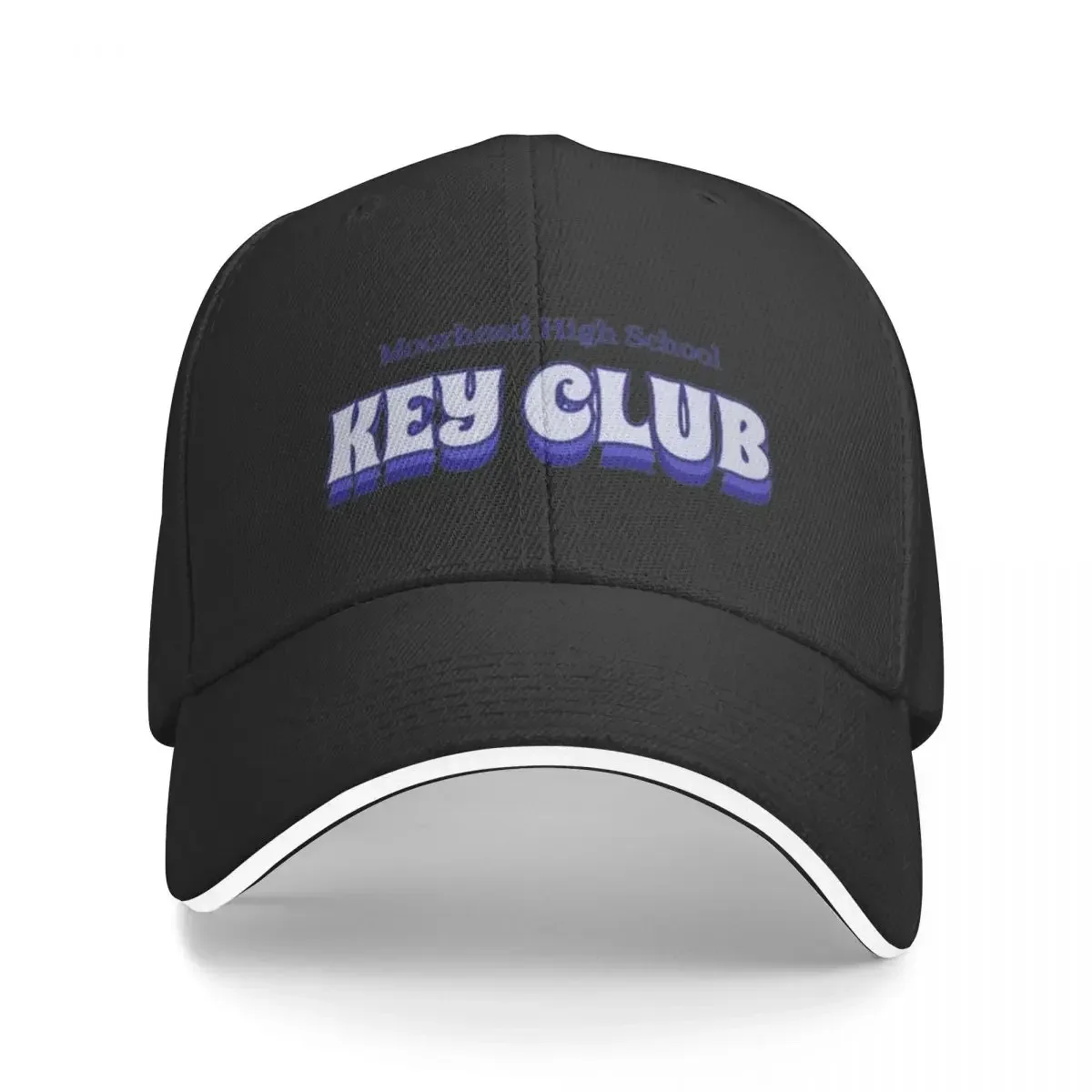 MHS key club bubble font Baseball Cap hiking hat Designer Hat Anime Hat Elegant Women's Hats Men's