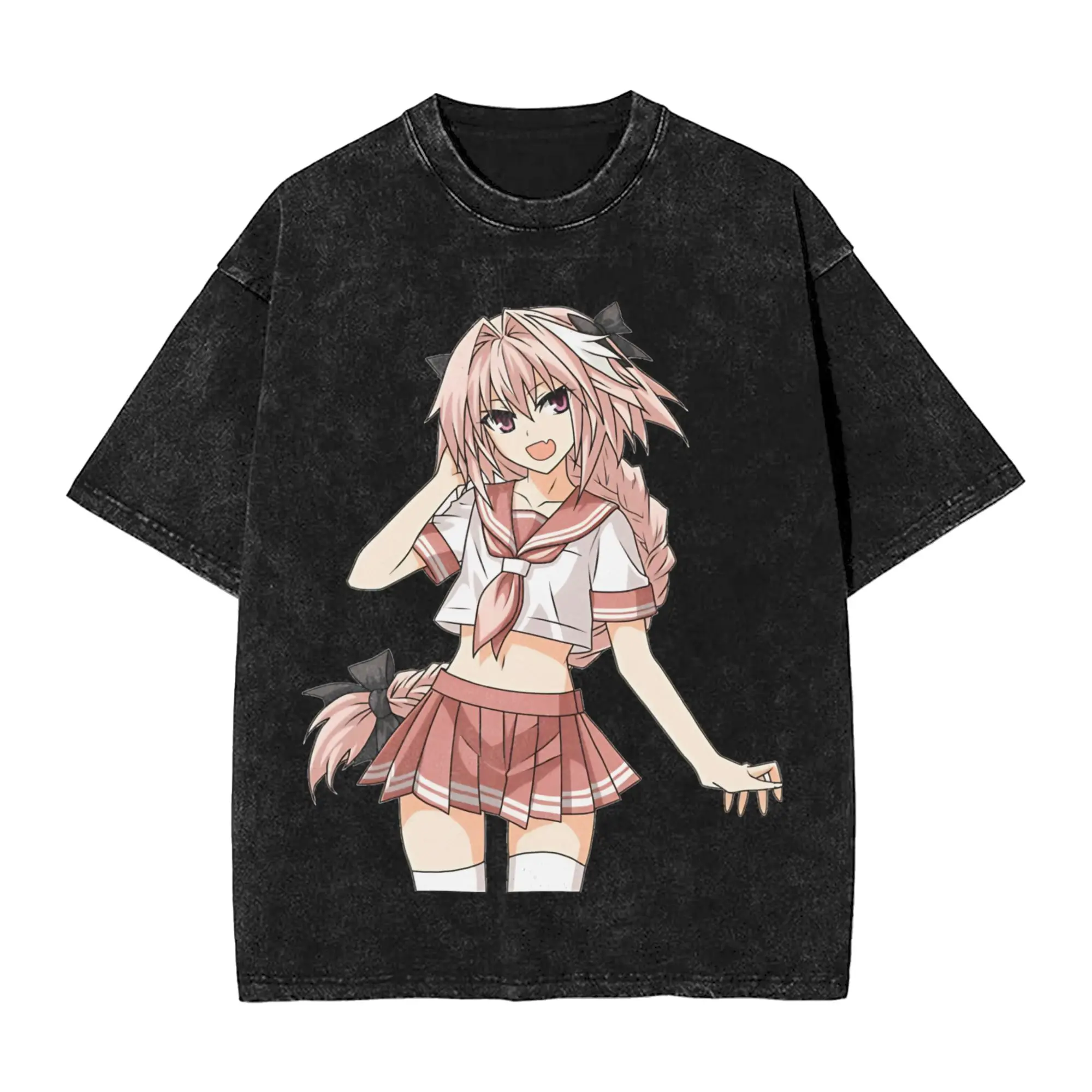 

Fate Astolfo T Shirts for Men Cotton Funny T-Shirts Crewneck Tees Short Sleeve Tops New Arrival