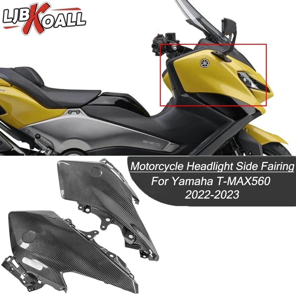 

For Yamaha T-MAX560 Headlight Side Panels Fairing TMAX560 T MAX TMAX 560 2022-2024 Motorcycle Head Lamp Cowls Cover Accessories