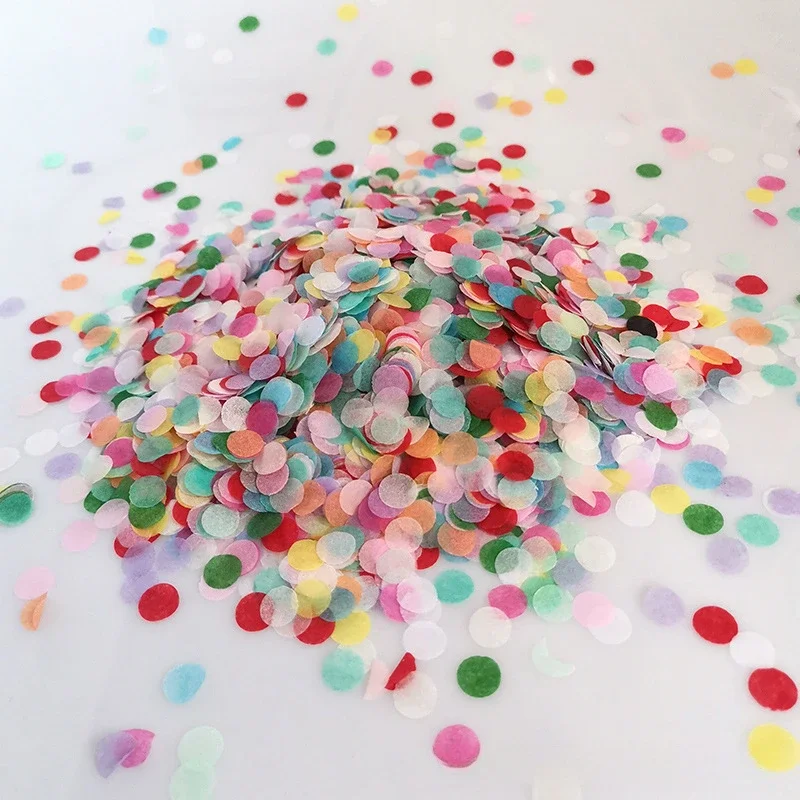 1KG Package Of 1cm Circular Paper Confetti in Various Colors Wedding Party Balloon Filling Decoration Paper Confetti 2025 New