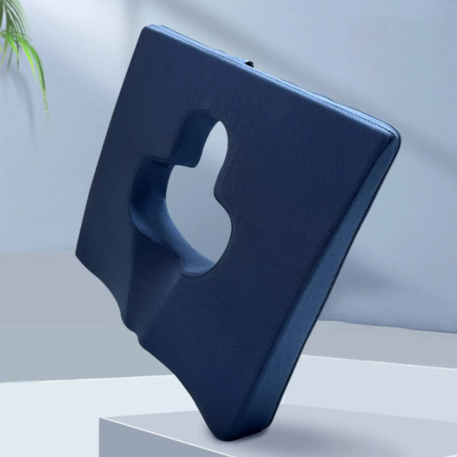 Viscoelastic Foam Seat Pad Breathable Pressure Relief Chair Pad Gel Enhanced Chair Pillow Slow Recovery for Office Workers