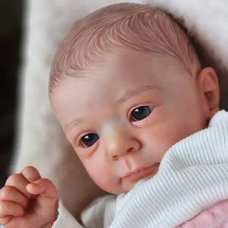 45cm Reborn Baby Doll Felicia Lifelike Newborn Baby Size Muñeca Bebes Doll Hand Detailed Painting 3D Skin with Visible Veins