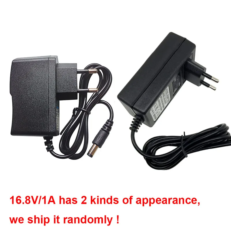 16.8V 1A Wall Adapter Chargers for Massage Gun Intelligent 18650 Lithium Li-on Battery Power Charger 5.5*2.1mm EU/US/AU/UK Plug