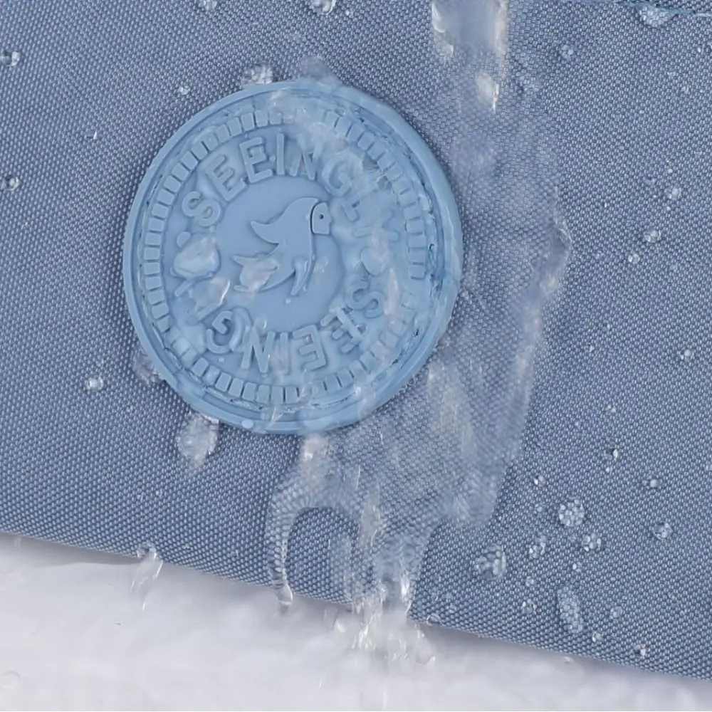 Fashion Letter Zipper Coin Purse Nylon With Lanyard Double Layer Wallet Storage Bag Card Holder Simple Money Handbag Travel