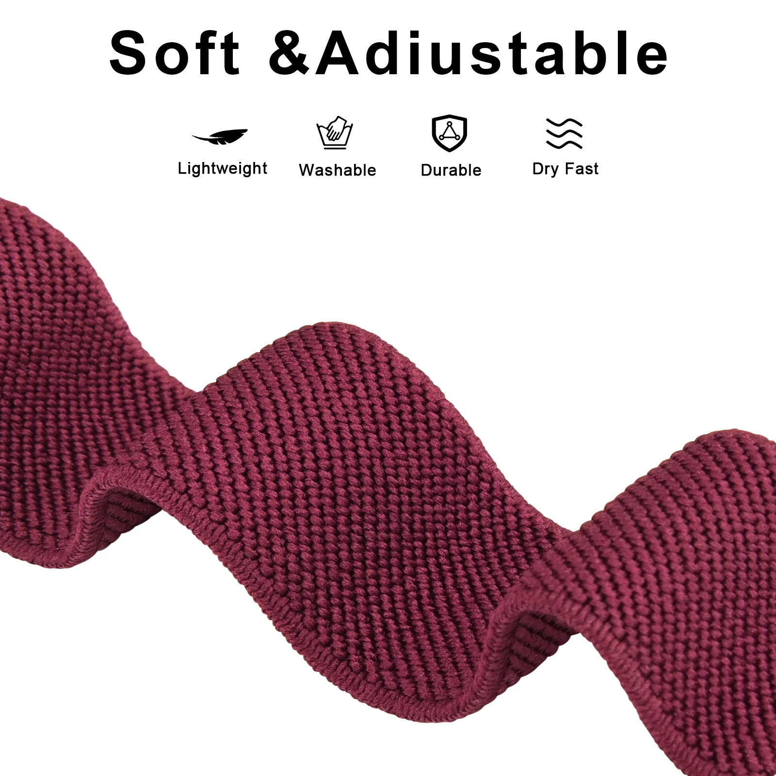 22 مللي متر شريط نايلون مرن ل Amazfit Bip 6 5/التوازن 46 مللي متر/ستراتوس 2 2s 3 حزام سوار ل Amazfit GTR 47 مللي متر 4 3 برو 2e 2 العصابات