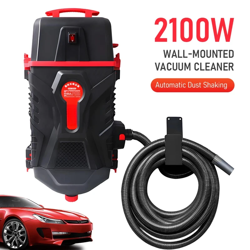Wall-Mounted Cleaner Automatic Dust Shaking Vacuum Garage Car Cleaning and Home Use