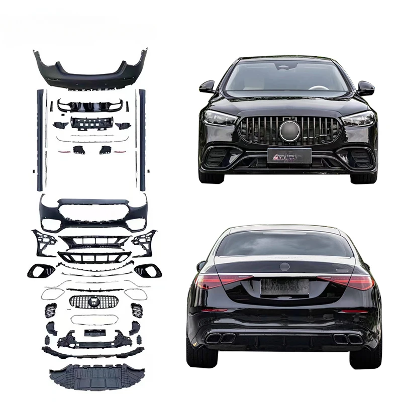 2021-2024 Year S63 Body Kit for Benz S class W223 Upgrade To S63 Style Bodykit Front Rear Bumper grille diffuser Side Skirts