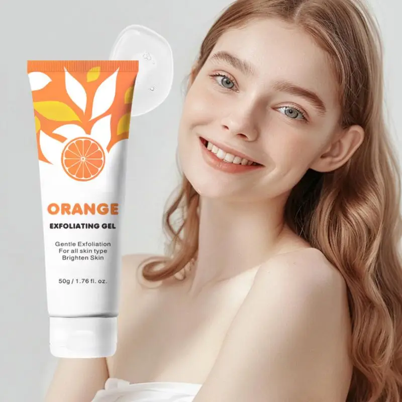 1 stücke Orange Peeling Gel tote Flecken Entferner aufhellen Peeling 50g sanfte Reparatur Peeling weiß feuchtigkeit spendende Feuchtigkeit creme Hautpflege