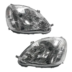 NITOYO 1Set Headlight Assembly L&R 81130-0D080 81130-0D090 for Toyota Yaris Vitz 1999-2005