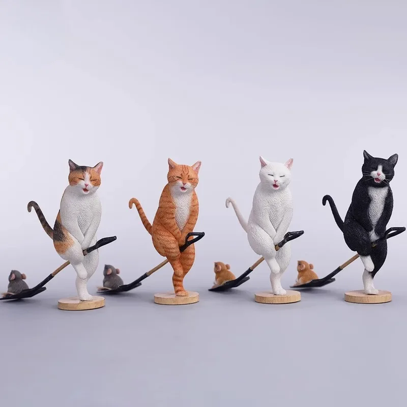 

JXK масштаб 1/6, имитация маленького кошки, оранжевого цветка, кошки, модель животного для 12 дюймов, фигурки, аксессуары для украшения куклы