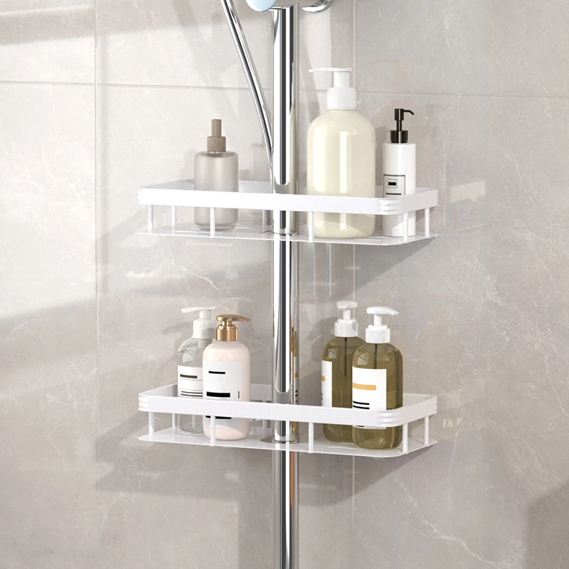

Bathroom showerhead storage rack, bathroom shampoo, shower gel, soap double-layer storage rack