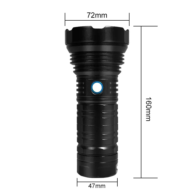 360 light Rechargeable Flashlight Led 3 Gears Battery Torch Lantern for Outdoor Waterproof Camping Fishing Hiking Lighting Lamp