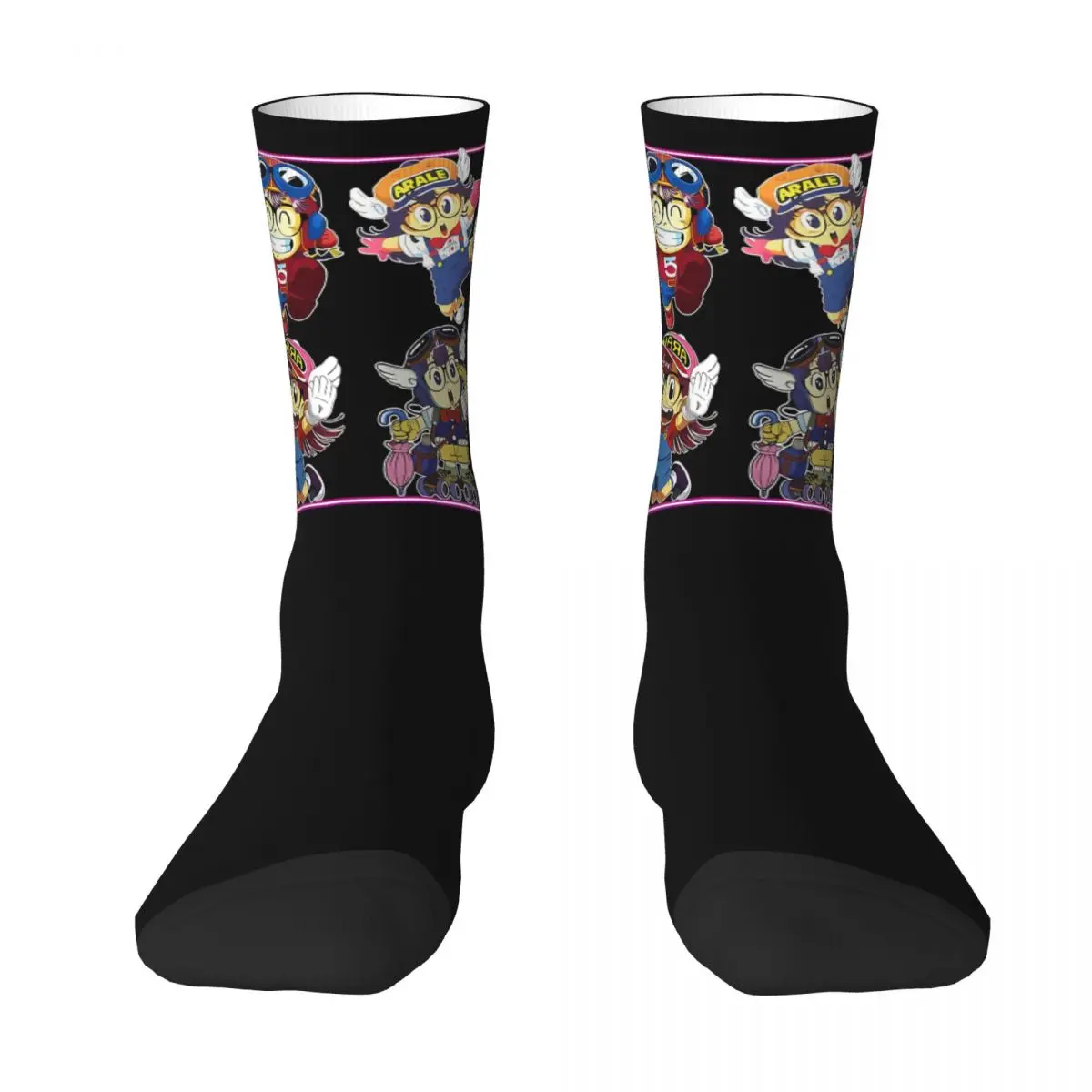 Winter Warm Colorful Unisex Toriyama Anime Arale Collection Socks Manga Sweat Absorbing Football Socks