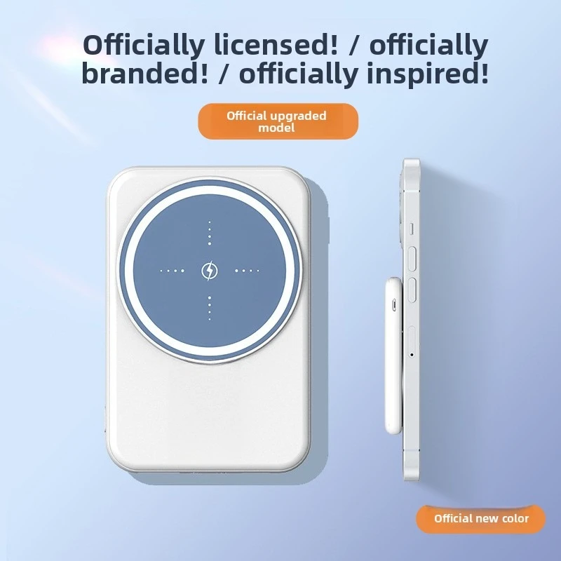 

Magnetic Attraction Wireless Power Bank Mini Capacity 10000mAh Mobile Power Bank Ultra Thin Fast ChargingFor iPhone Huawei
