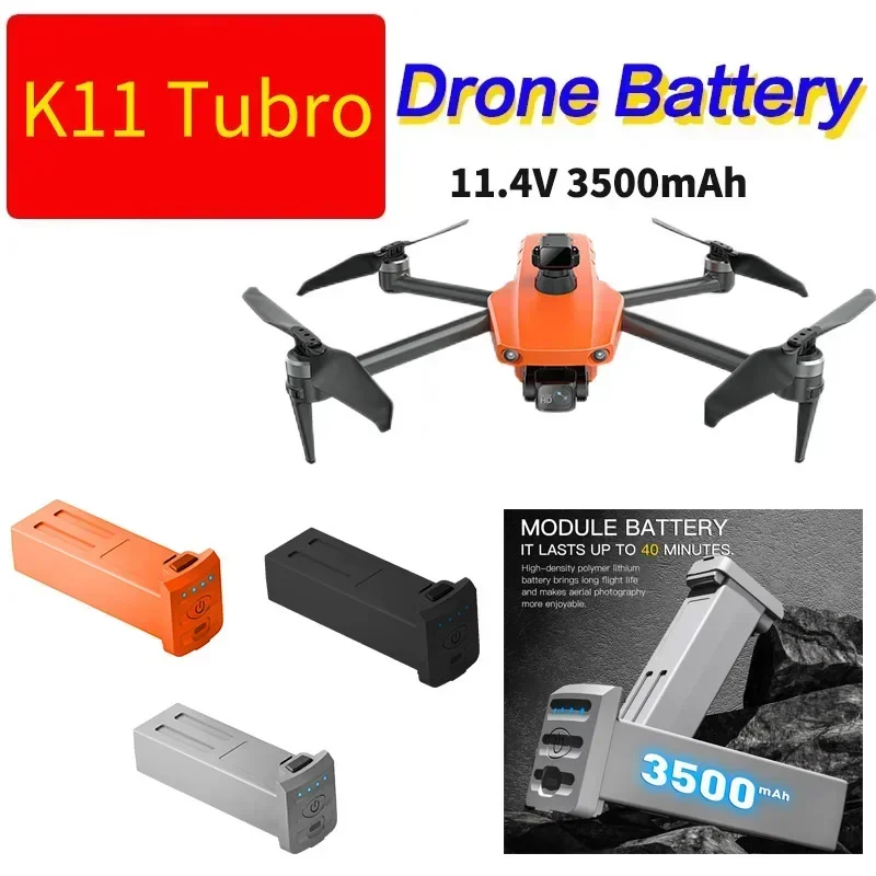 K11 Tubro Drone Battery 11.4V 3500 mAh Battery For K11 Tubro Drone  Battery Accessories Parts