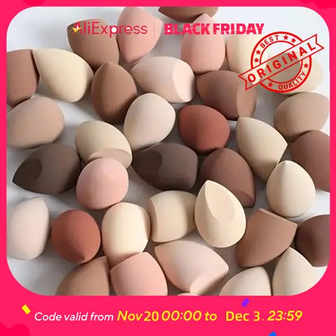 12-Pack Coffee Color Beauty Blenders - Flawless Foundation Application for Holiday Parties - Makeup Sponge Set