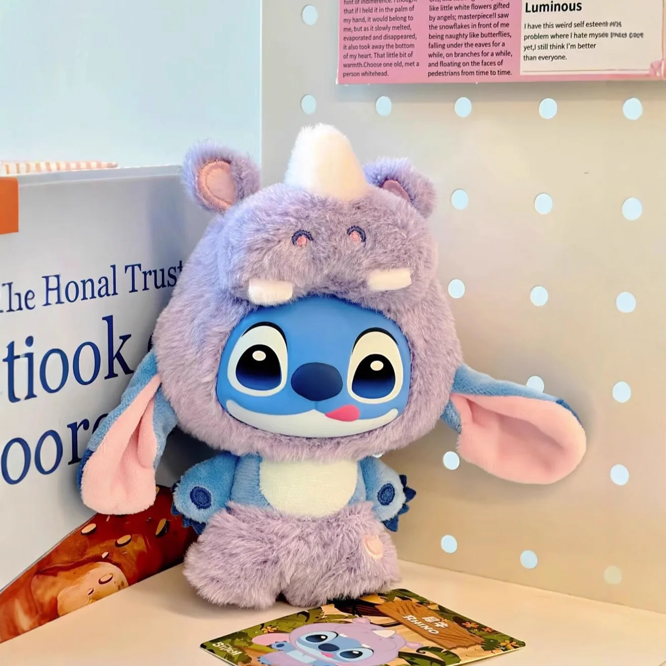 新作！ホットなステッチ野生動物シリーズ ブラインドボックス ビニール製ぬいぐるみペンダント おもちゃ 可愛い漫画フィギュア人形 バッグペンダント ミステリーボックスギフト