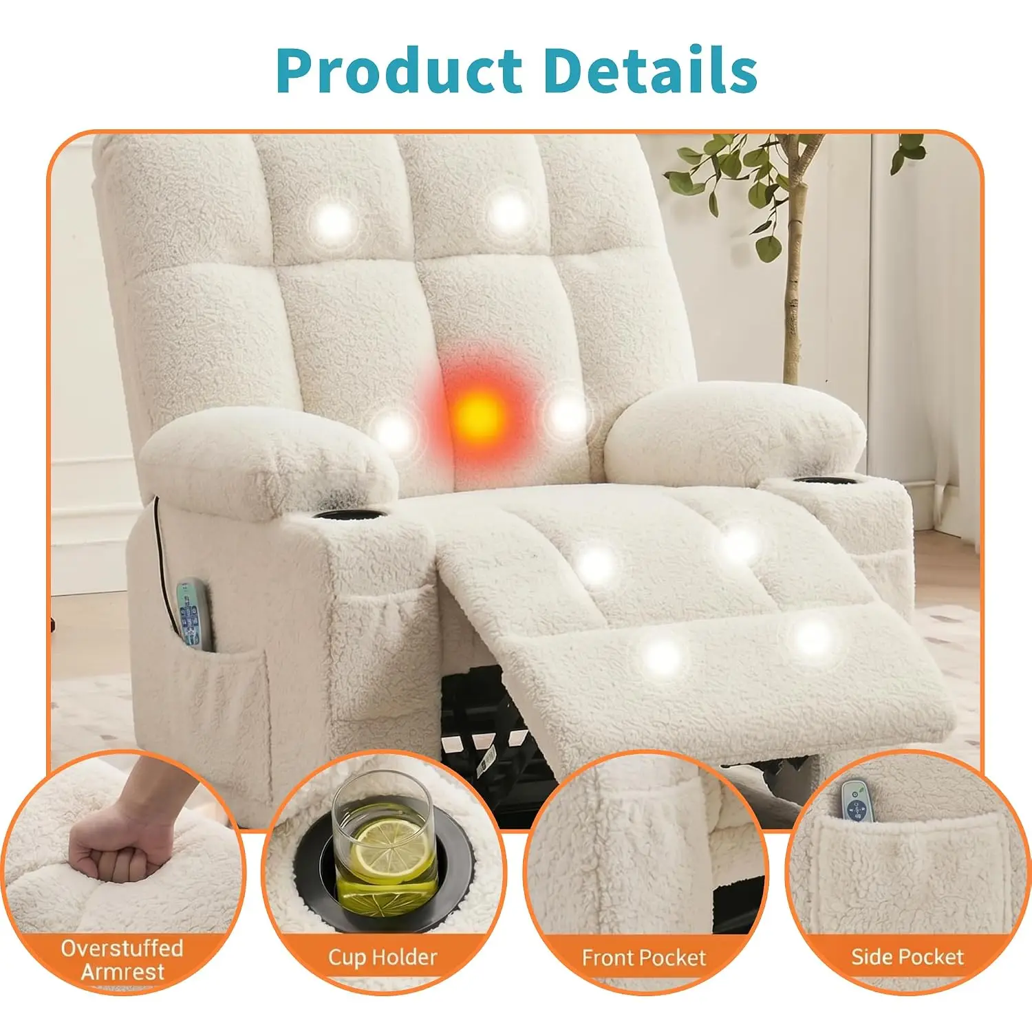 Oversized Massage Recliner 5