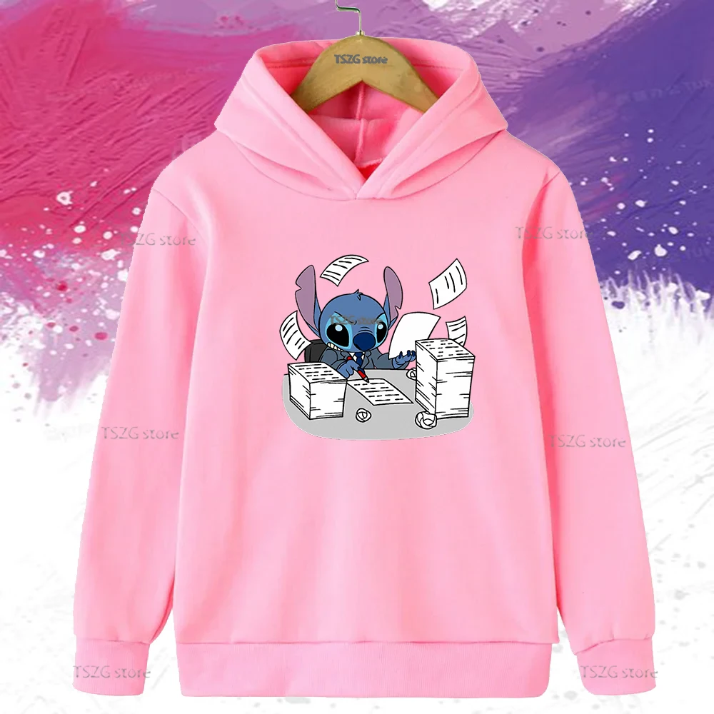 الخريف الكرتون غرزة مهيج مضحك طباعة الاطفال البلوز أزياء الأطفال الملابس الصوف الدافئة هوديس الفتيان البلوفرات غير رسمية #1